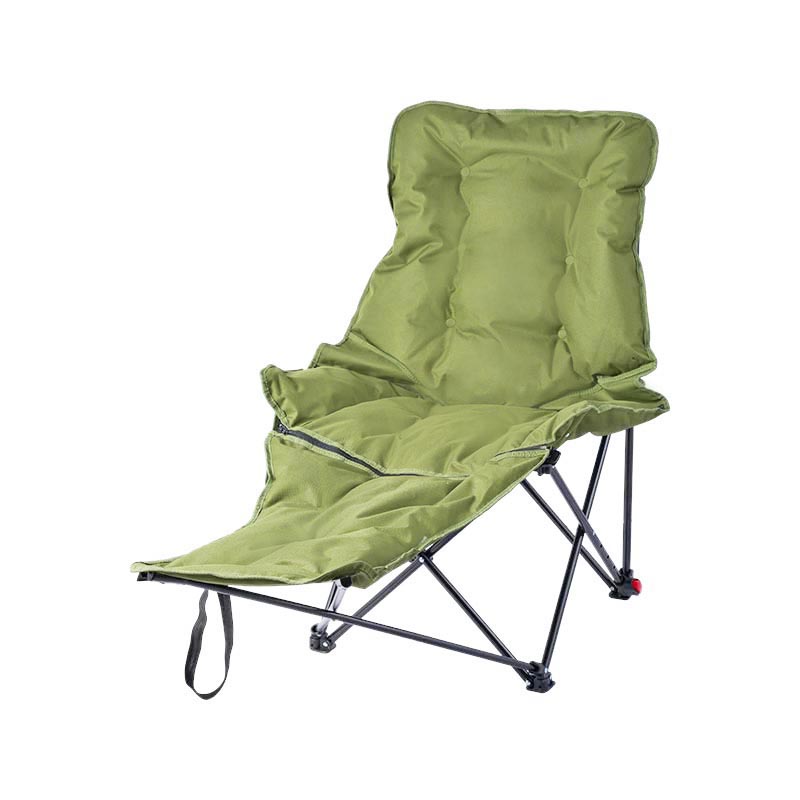 Padded Camp Chair with Detachable Footrest