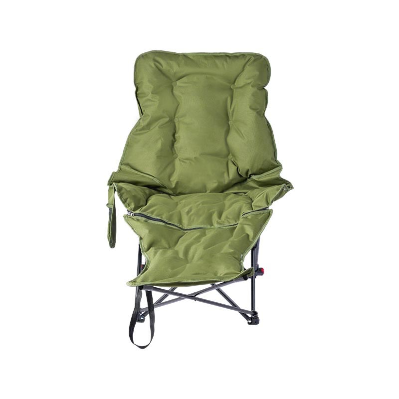 Padded Camp Chair with Detachable Footrest