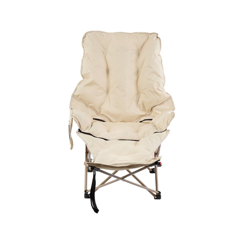 2-in-1 Folding Camping Chair with Detachable Footrest