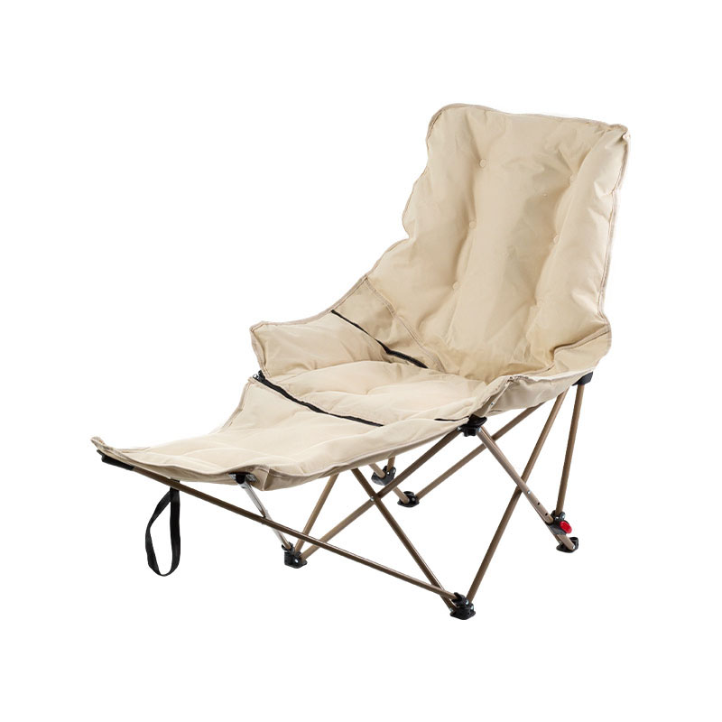 2-in-1 Folding Camping Chair with Detachable Footrest