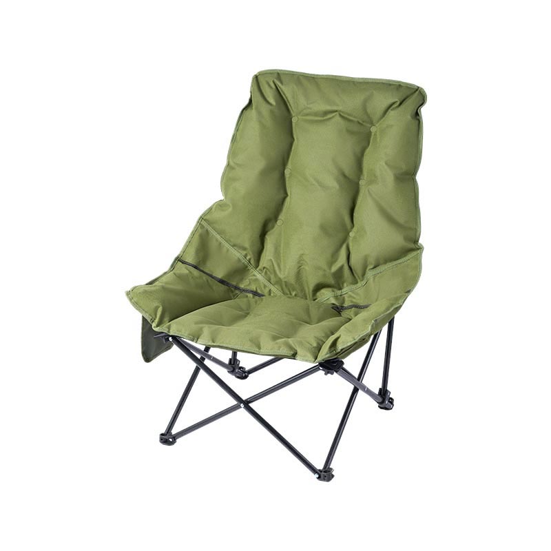 Padded high moon chair with side pocket