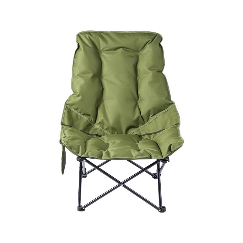 Padded high moon chair with side pocket