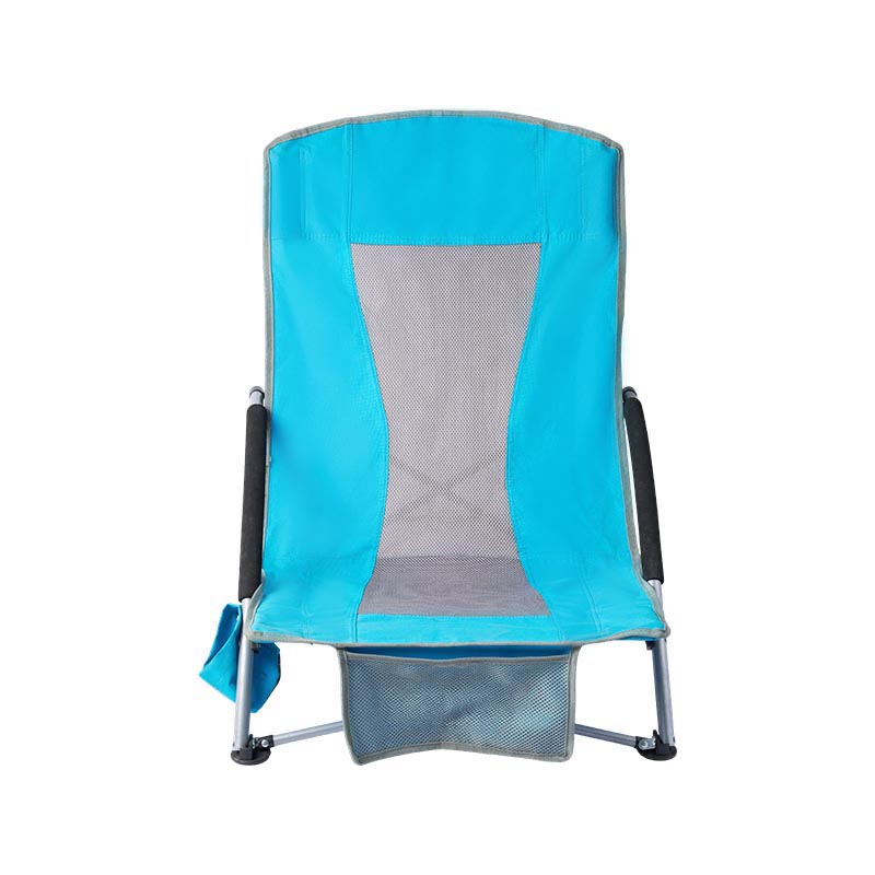 Low Back Sling Chair with Cup Holder
