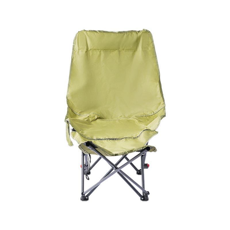 Outdoor folding chair with leg dragging